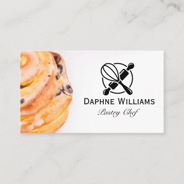 Baker | Pastry Shop Business Card (Front)