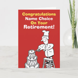 Baker Retirement Card