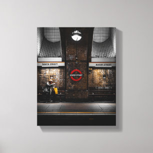 Baker Street Tube Station Canvas - London Print