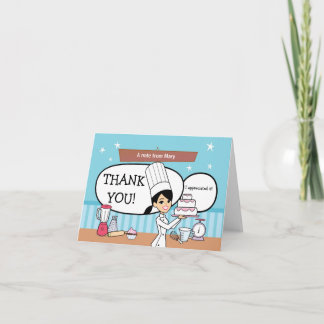 Baker Thank you Card