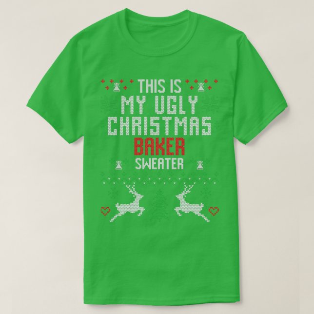 Baker Ugly Christmas Sweater (Design Front)