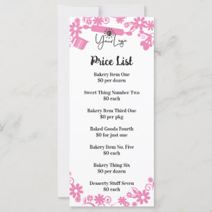 baker utensils black marketing rack card