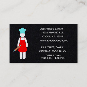Baker with a Rolling Pin Business Card