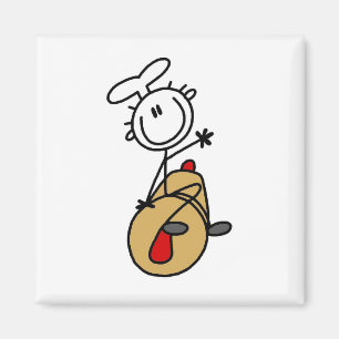 Baker With Rolling Pin Magnet