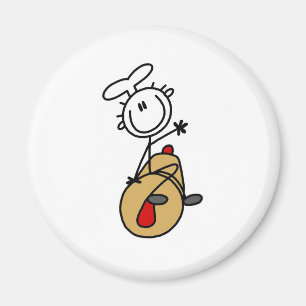 Baker with Rolling Pin Magnet