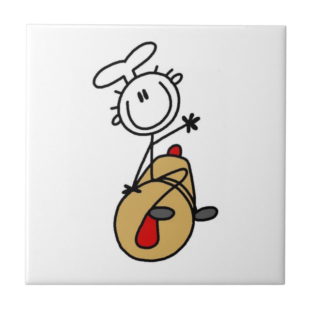 Baker With Rolling Pin Tile (Front)
