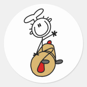Baker with Rolling Pin Tshirts and Gifts Classic Round Sticker