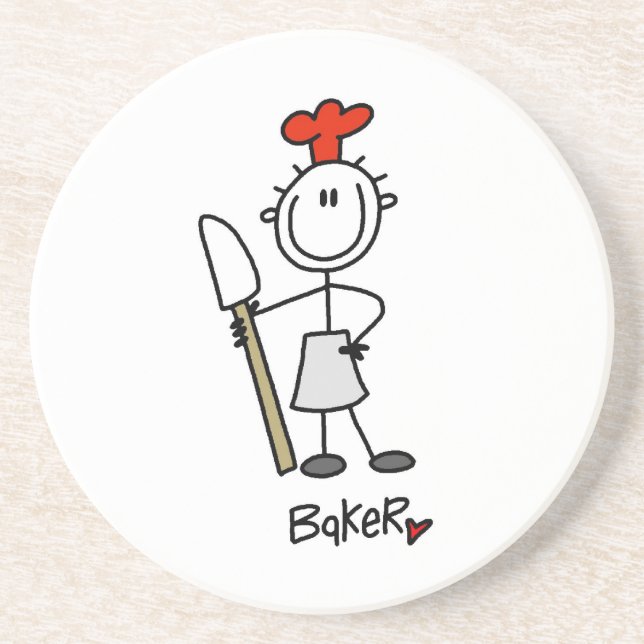 Baker With Scraper Coaster (Front)