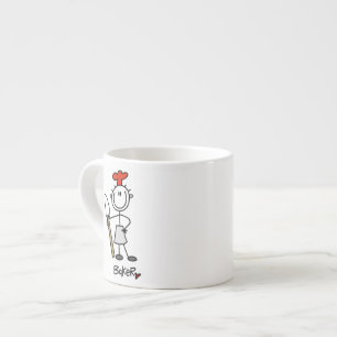 Baker With Scraper Espresso Cup