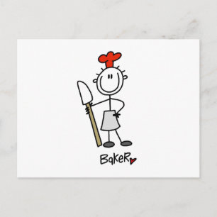 Baker With Scraper Postcard