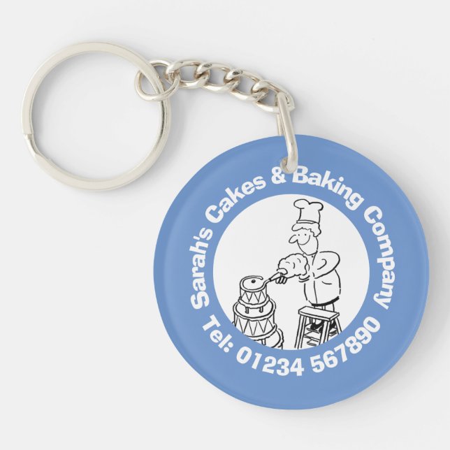 Bakers, Cake Making & Baking Key Ring (Front)
