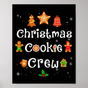 Bakers Christmas Cookie Crew Family Baking Team Ho Poster