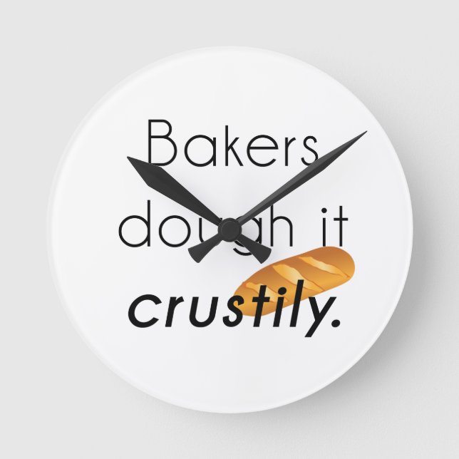 Bakers Do it! Round Clock (Front)