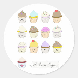 Baker's Dozen Classic Round Sticker