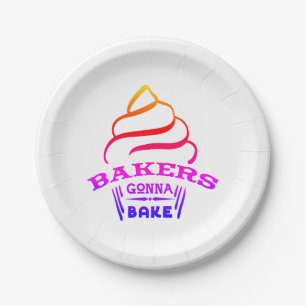 Bakers Gonna Bake Paper Plate