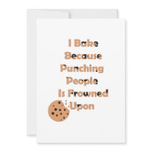 Baker's Humour: I Bake Because Punching People