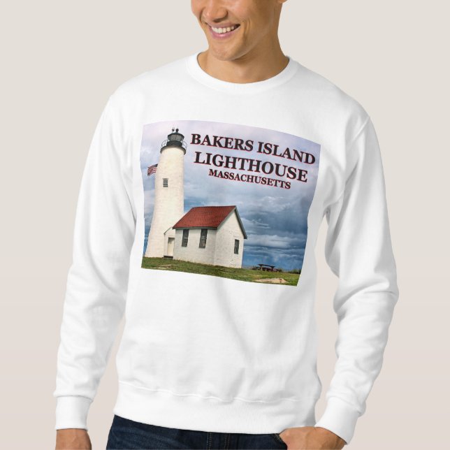 Bakers Island Lighthouse, Massachusetts Sweatshirt (Front)