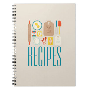 Baker's Recipes Spiral Notebook