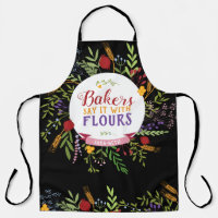 Bakers Say it with Flours. Modern Floral Wreath