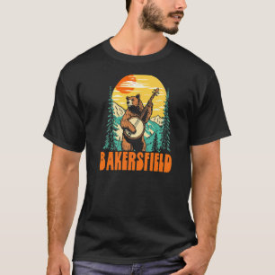 Bakersfield Banjo Picking Bear Outdoor & Music T-Shirt