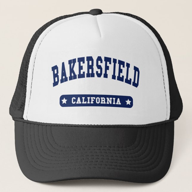 Bakersfield California College Style t shirts Trucker Hat (Front)