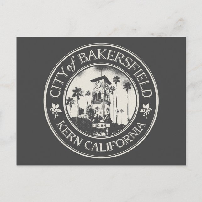 BAKERSFIELD CALIFORNIA POSTCARD (Front)