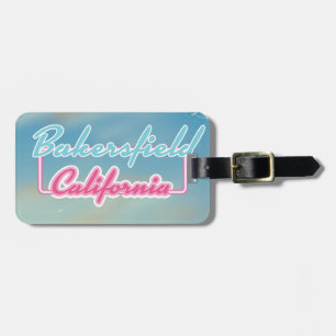 Bakersfield California travel poster Luggage Tag