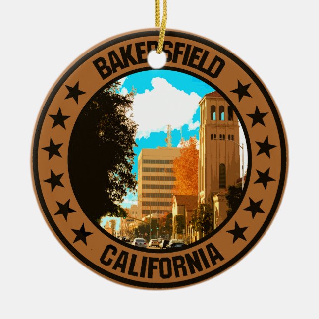 Bakersfield                                        ceramic tree decoration (Front)