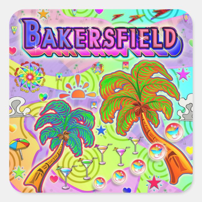Bakersfield Vacation Target Sticker (Front)