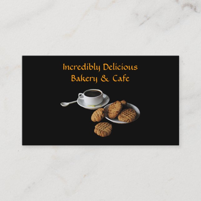 Bakery and Cafe Business Card (Front)