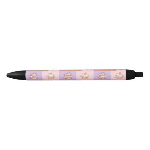 Bakery and Cake Pattern Blue Ink Pen