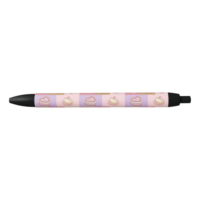 Bakery and Cake Pattern  Blue Ink Pen (Front)