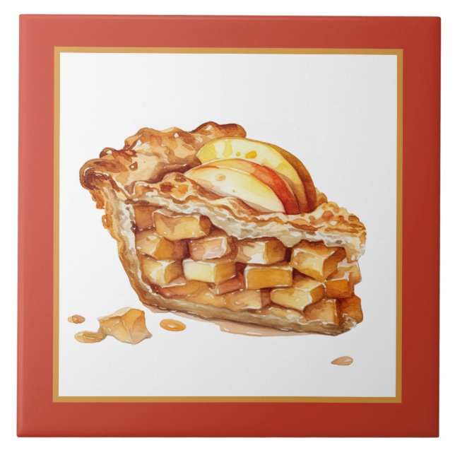 bakery apple pie home business crafting  tile (Front)