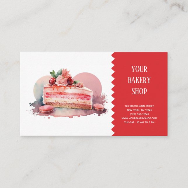 Bakery Bake business card (Front)