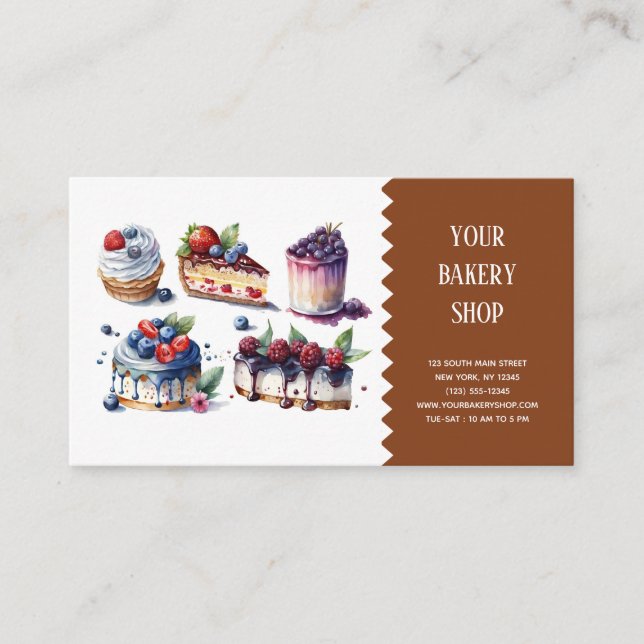Bakery Bake business card (Front)