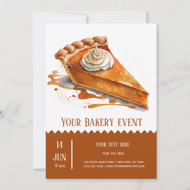 Bakery Bake event Invitation (Front)