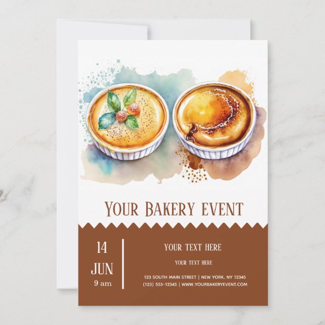 Bakery Bake event Invitation (Front)