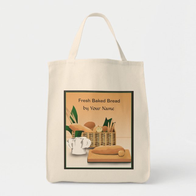 Bakery Baked Bread Grocery Tote Bag (Front)