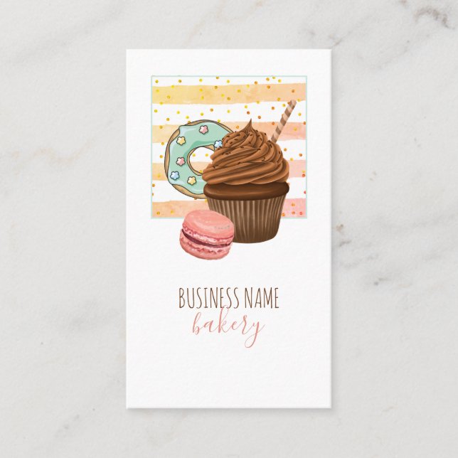 Bakery Baker Pastry Chef Business Card (Front)