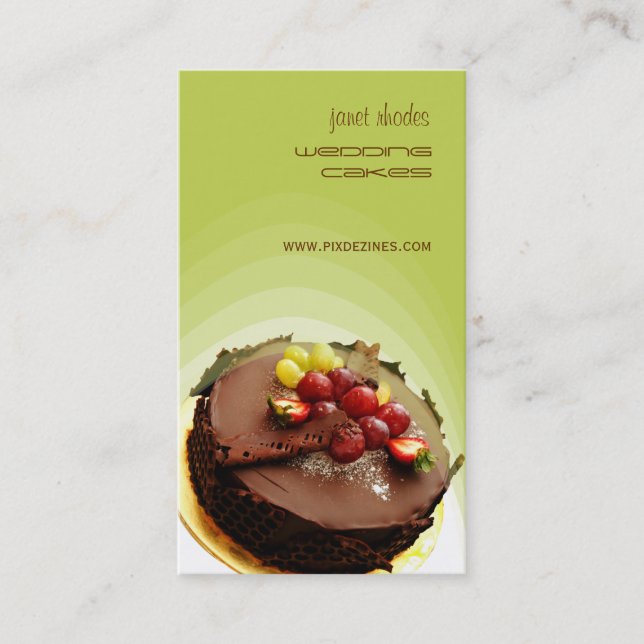 Bakery, bakers business cards (Front)