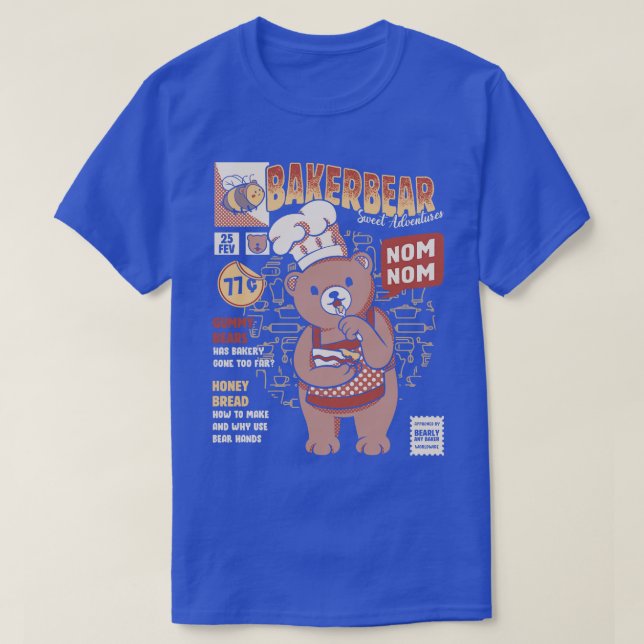 Bakery Bear Cooking by Tobe Fonseca T-Shirt (Design Front)