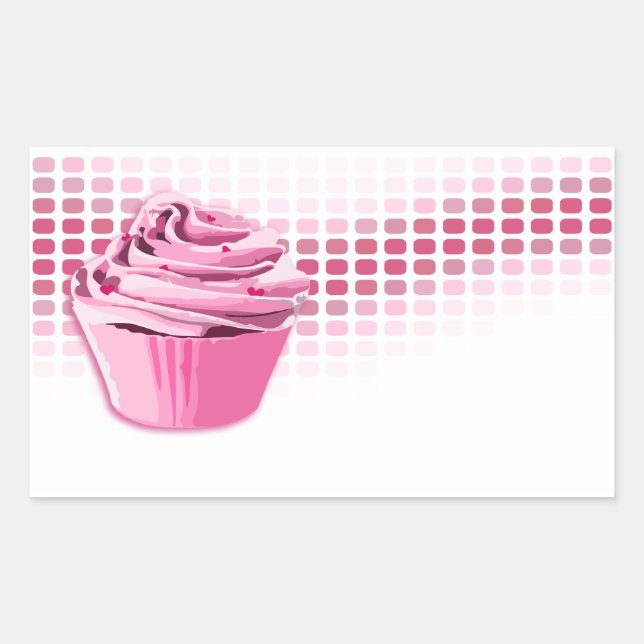 bakery beats rectangular sticker (Front)