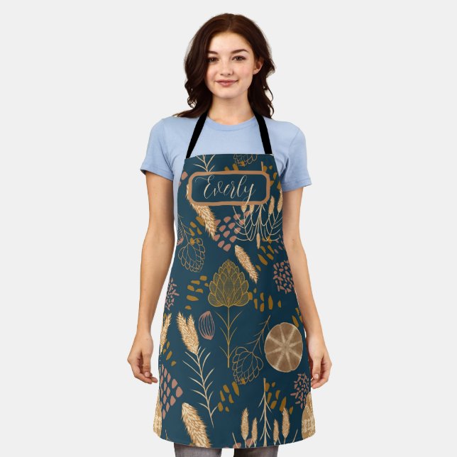 Bakery Bliss: Artisan Bread & Barley, Teal Apron (Worn)