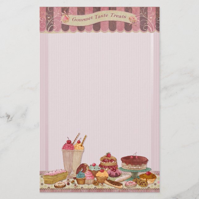 Bakery Boutique Cakes & Patisserie Stationery 2 (Front)