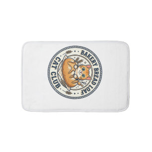 Bakery Bread Loaf Cat Cat Mum Gift Idea - Bakery B Bath Mat