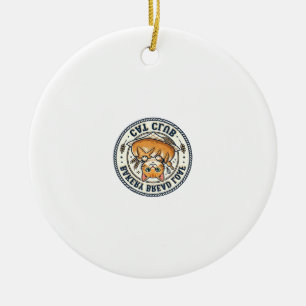 Bakery Bread Loaf Cat Cat Mum Gift Idea - Bakery B Ceramic Tree Decoration
