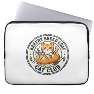 Bakery Bread Loaf Cat Cat Mum Gift Idea - Bakery B Laptop Sleeve