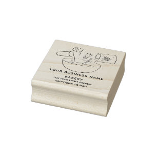 Bakery Business Bread Recipe Rubber Stamp