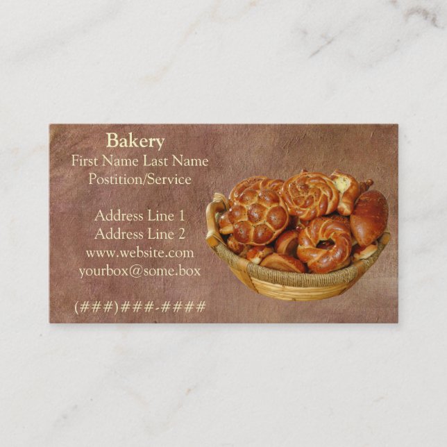 Bakery Business Card (Front)