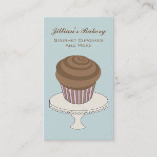 Bakery Business Card - Chocolate Cupcake